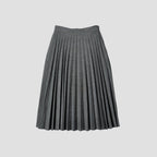 POW CHECK WOOL SKIRT