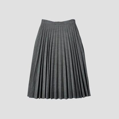 POW CHECK WOOL SKIRT