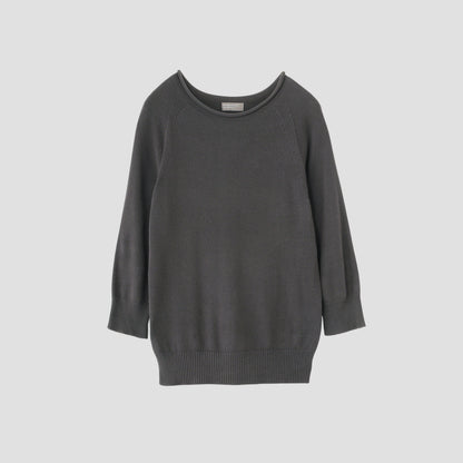 CAST OFF ROLL NECK KNIT