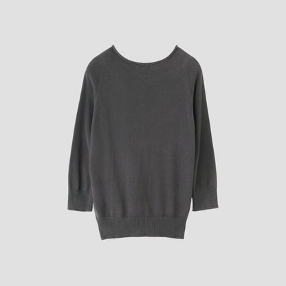 CAST OFF ROLL NECK KNIT