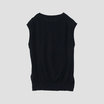 BUTTON SHOULDER SLIPOVER KNIT