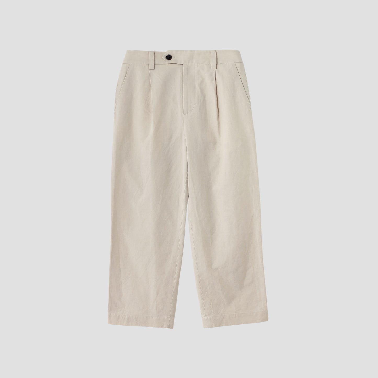 COTTON LINEN SILK TROUSERS