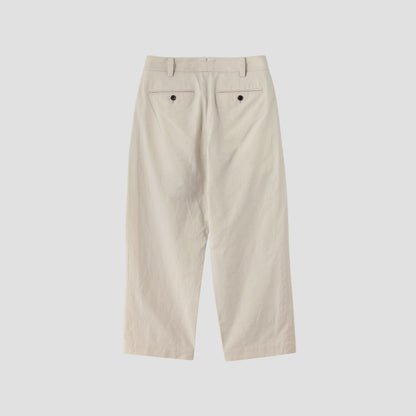 COTTON LINEN SILK TROUSERS
