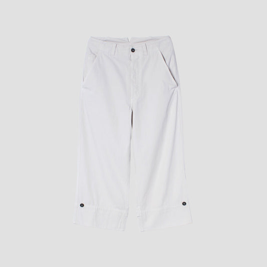 RAISED COTTON TWILL TROUSERS