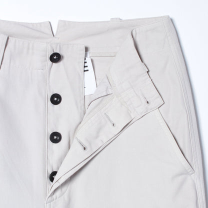 RAISED COTTON TWILL TROUSERS