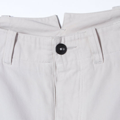 RAISED COTTON TWILL TROUSERS