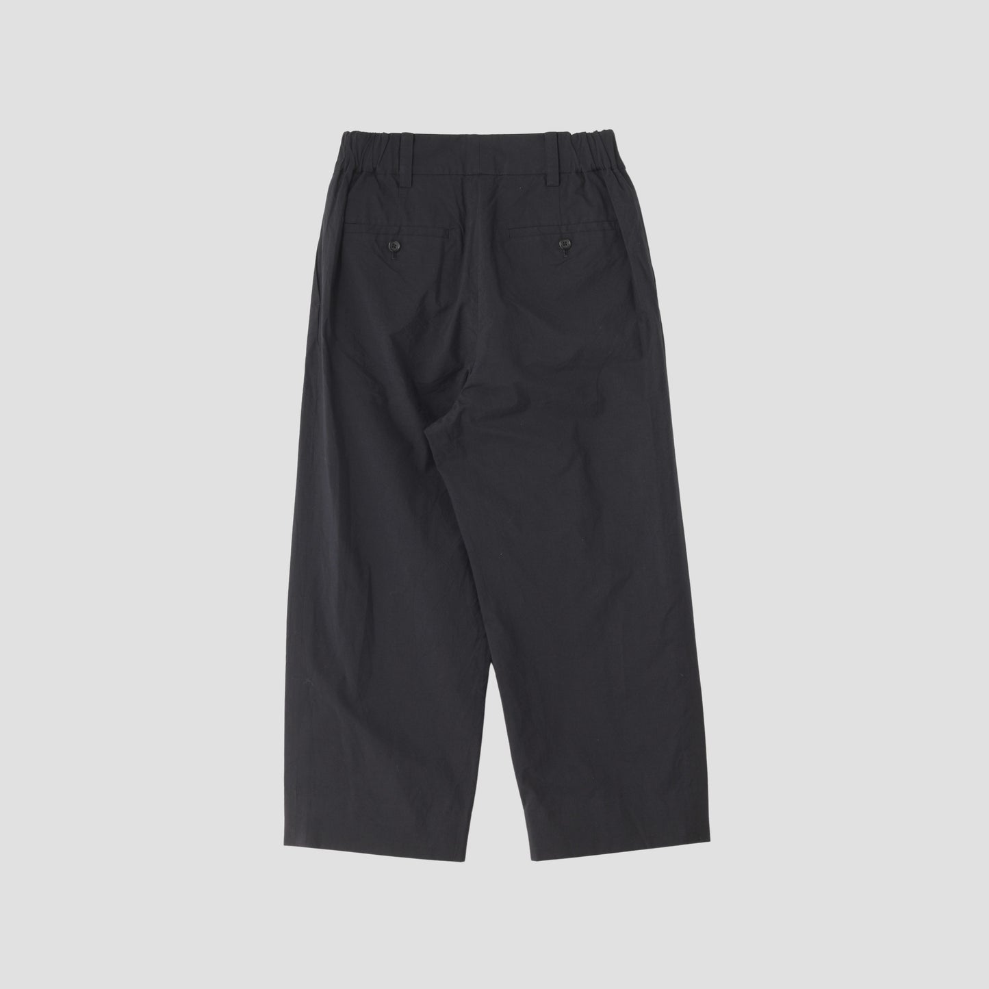 MATT COTTON SILK POPLIN TROUSERS