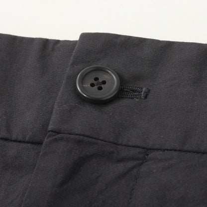 MATT COTTON SILK POPLIN TROUSERS