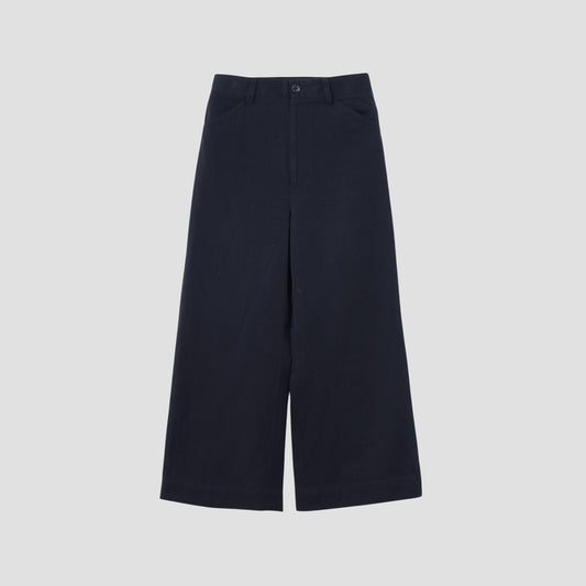COTTON LINEN TWILL TROUSERS
