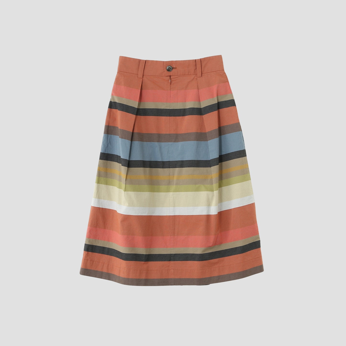 MULTI STRIPE COTTON SKIRT
