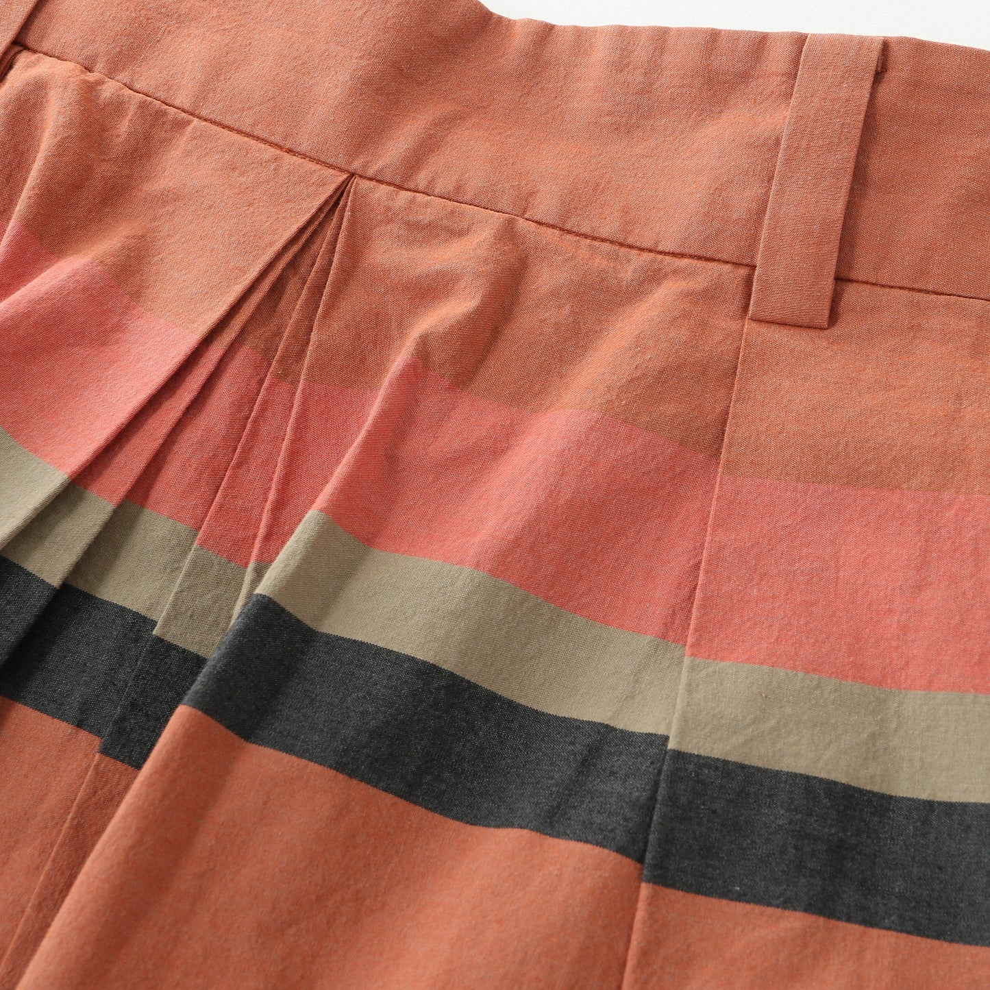 MULTI STRIPE COTTON SKIRT