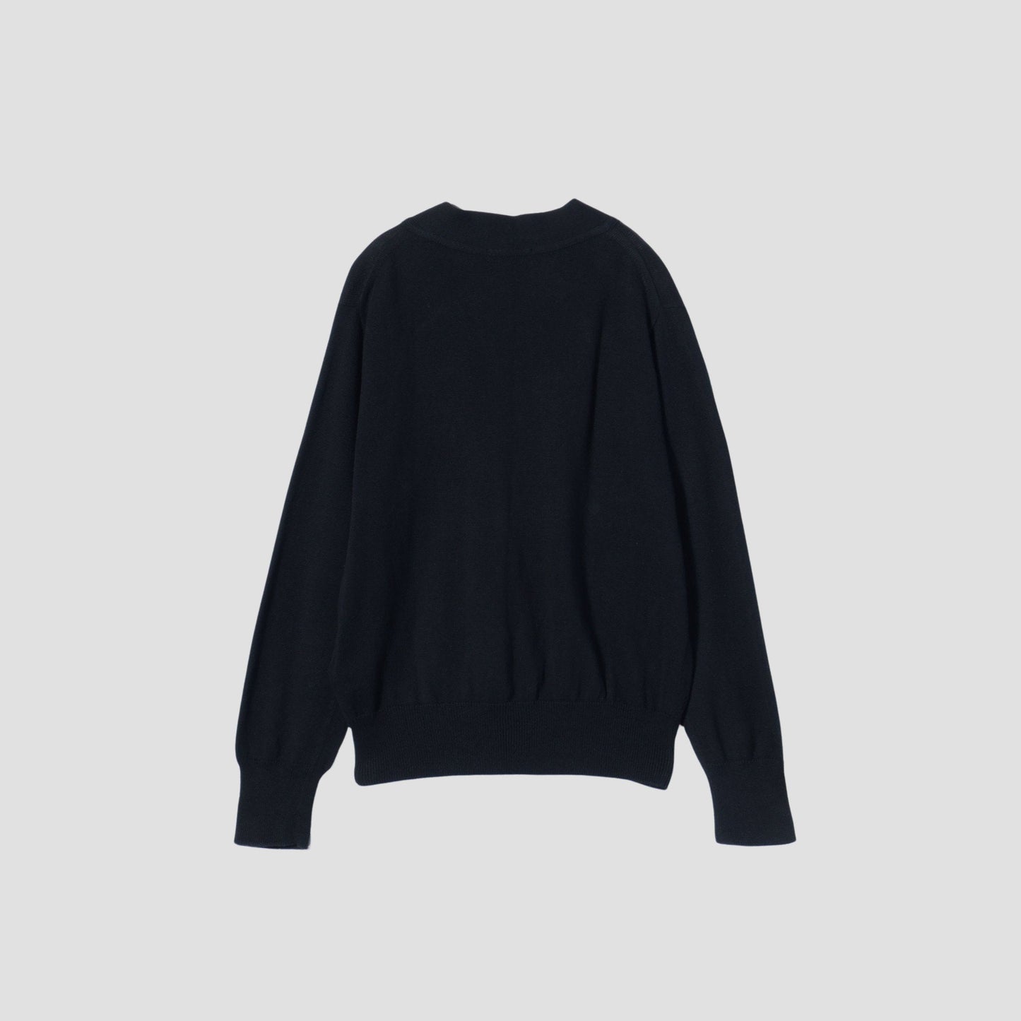 COTTON CASHMERE V NECK CARDIGAN KNIT