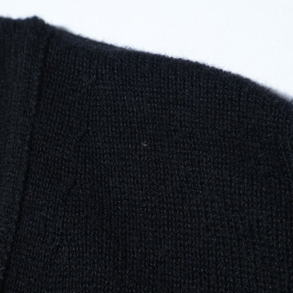 COTTON CASHMERE V NECK CARDIGAN KNIT