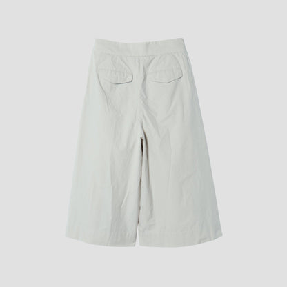 WASHED COTTON POPLIN TROUSERS