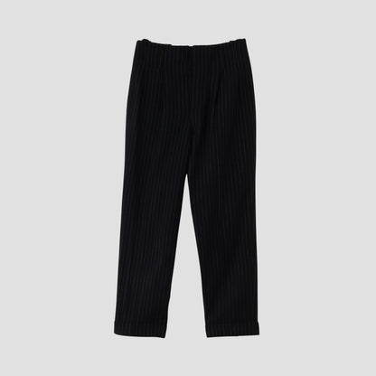 BROKEN STRIPE WOOL TROUSERS