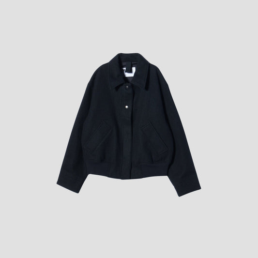 COARSE WOOL MELTON BLOUSON
