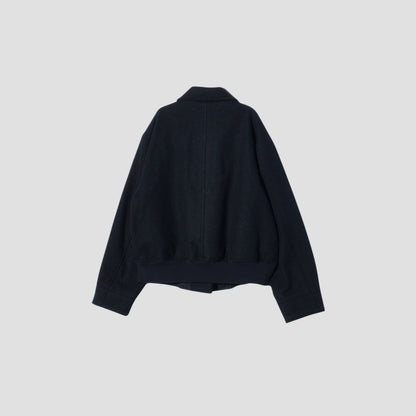COARSE WOOL MELTON BLOUSON