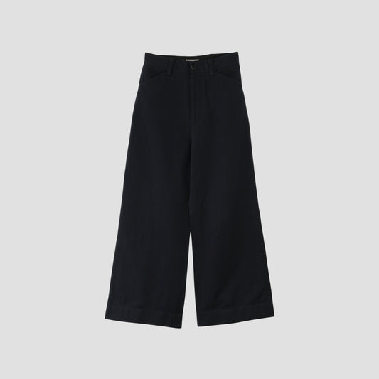 COTTON LINEN TWILL TROUSERS