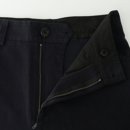 COTTON LINEN TWILL TROUSERS