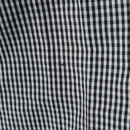 COTTON LINEN GINGHAM TROUSERS
