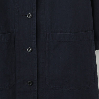 YARN DYE COTTON TWILL DRESS