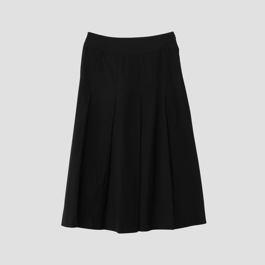 SILK COTTON POPLIN SKIRT