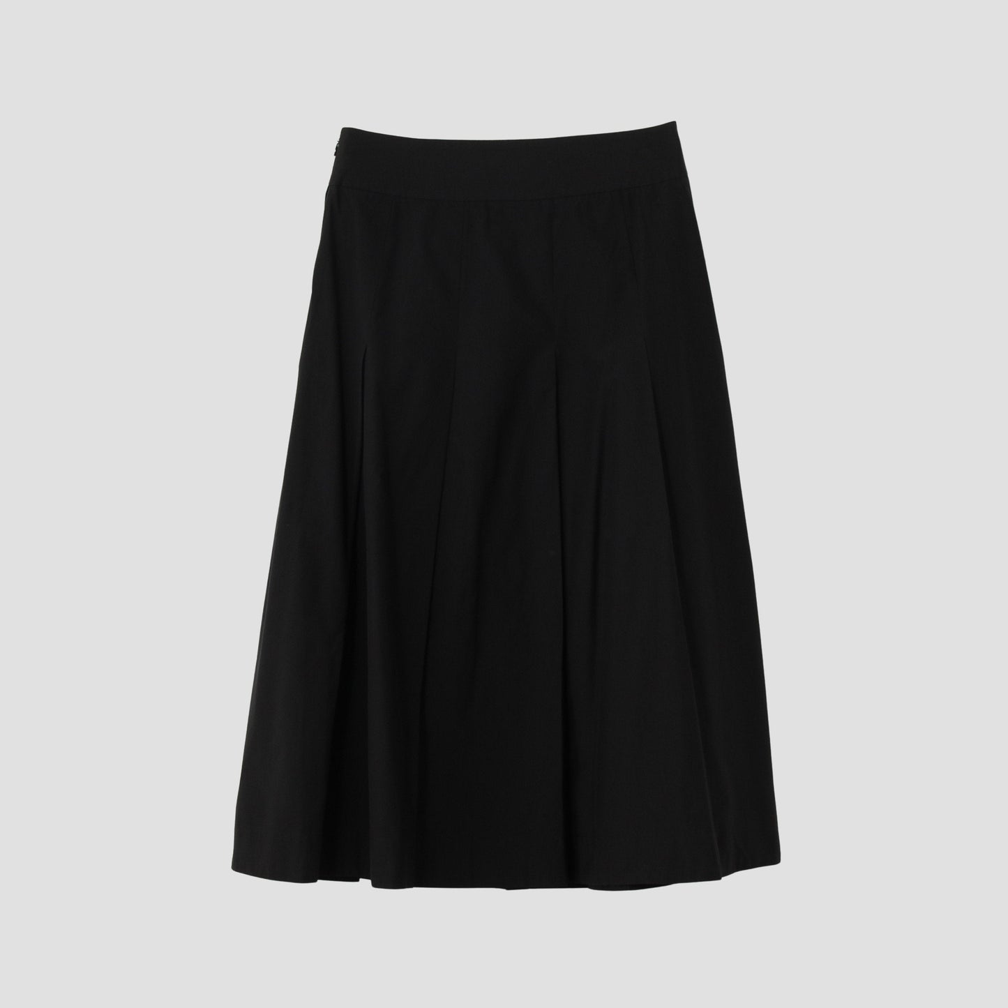 SILK COTTON POPLIN SKIRT