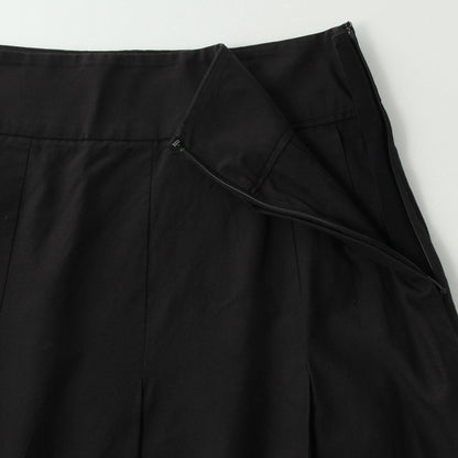 SILK COTTON POPLIN SKIRT