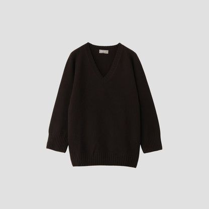 OVERSIZED V NECK JUMPER KNIT