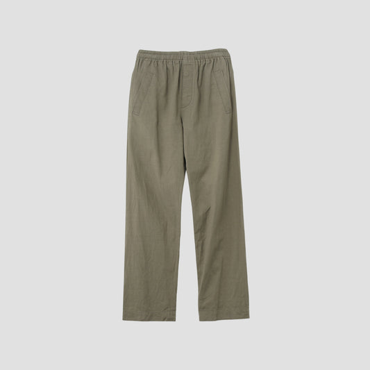 LINEN COTTON TWILL TROUSERS