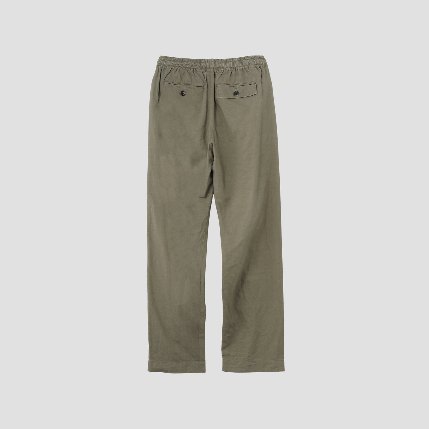 LINEN COTTON TWILL TROUSERS