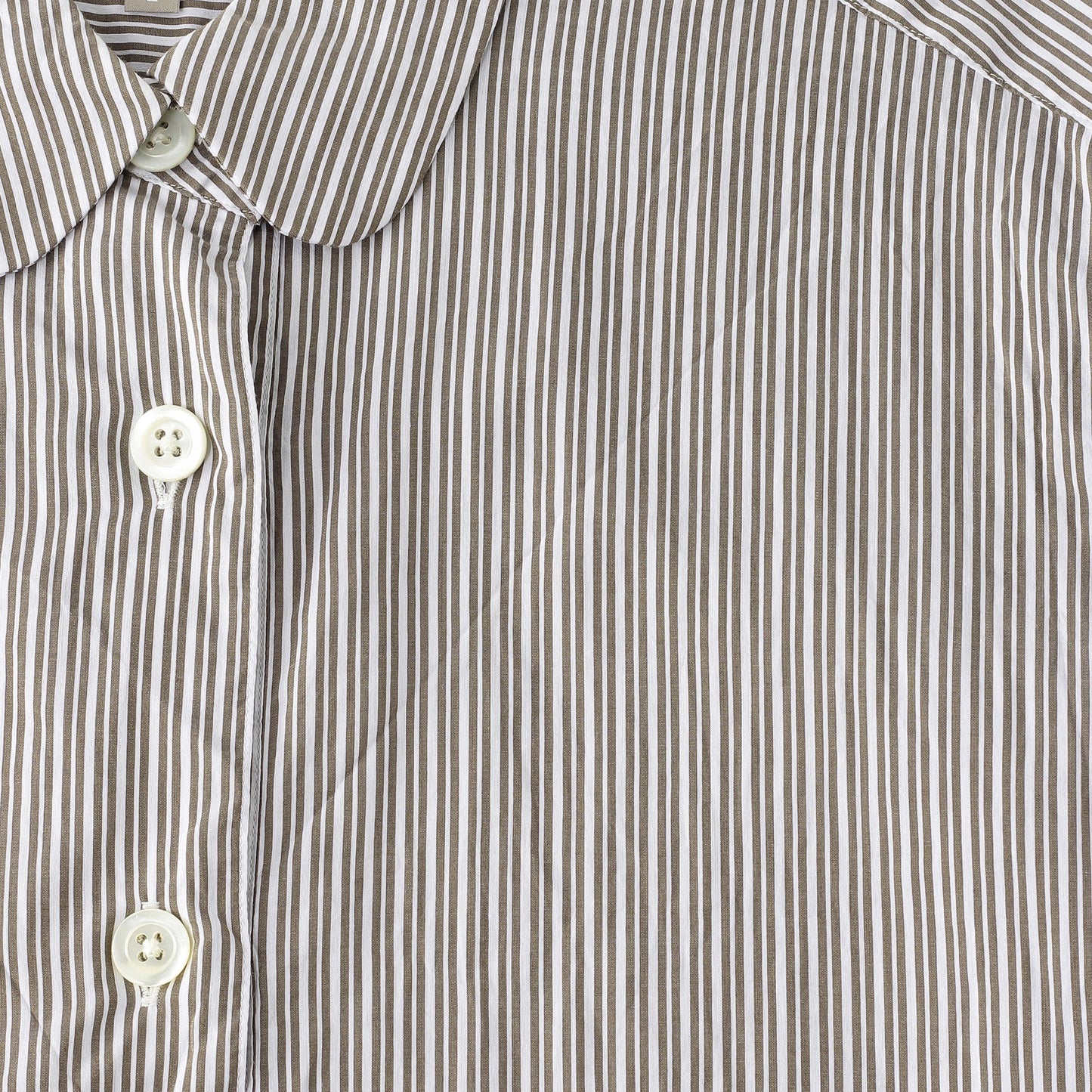TRAM STRIPE COTTON SILK SHIRT