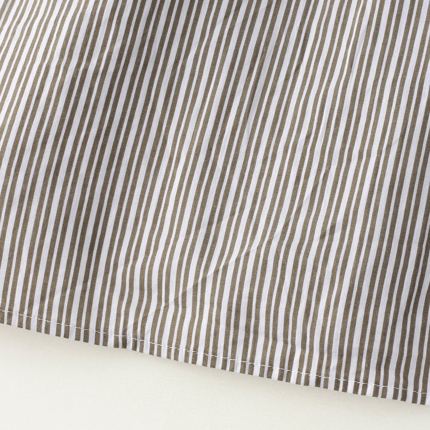 TRAM STRIPE COTTON SILK SHIRT