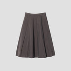 YARN DYE COTTON BLEND SKIRT