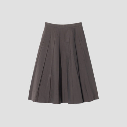 YARN DYE COTTON BLEND SKIRT
