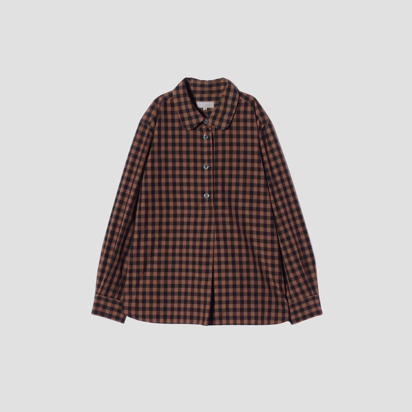 LARGE GINGHAM CHECK COTTON SHIRT