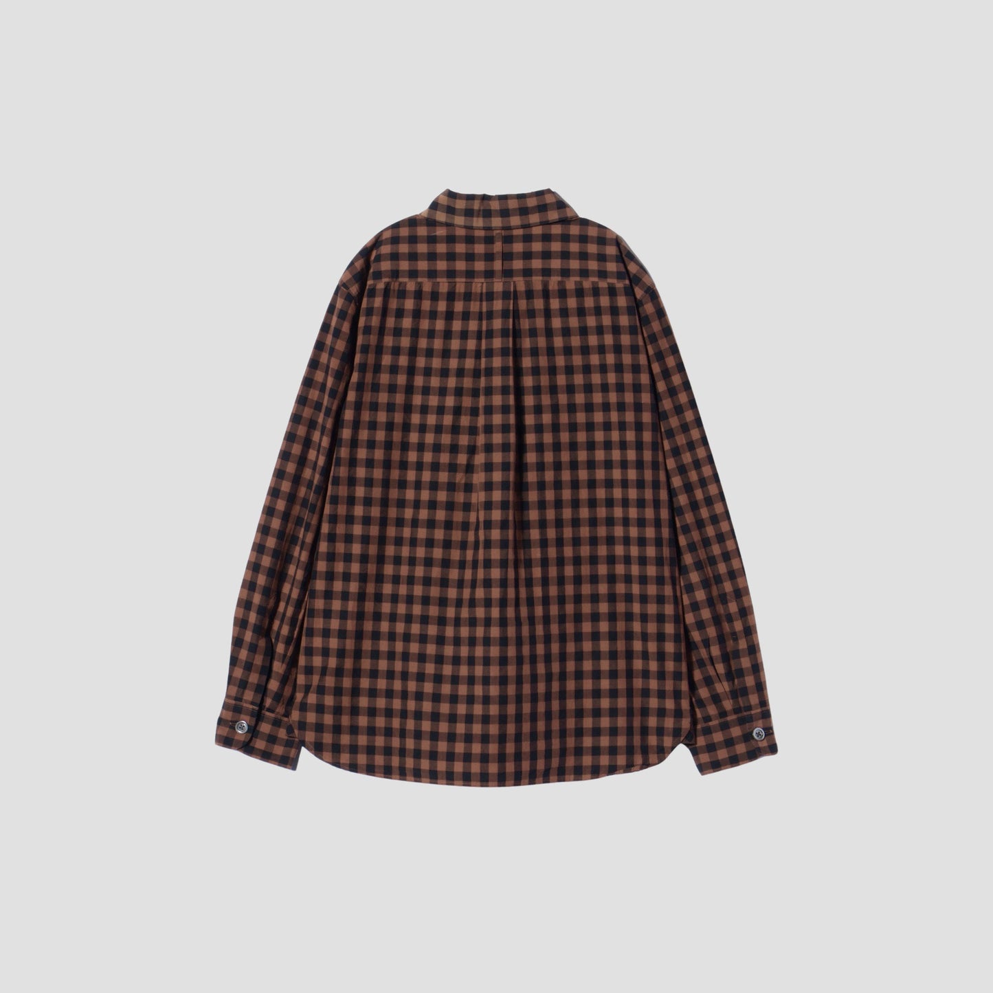 LARGE GINGHAM CHECK COTTON SHIRT