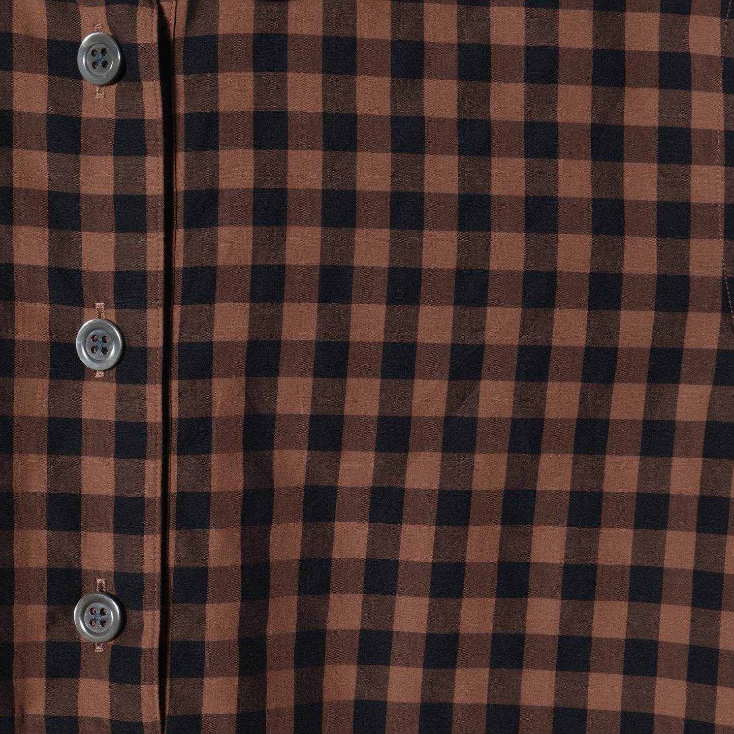 LARGE GINGHAM CHECK COTTON SHIRT