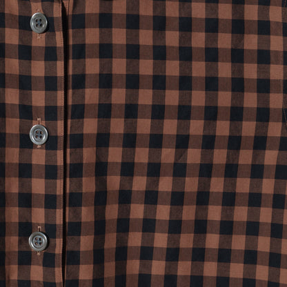 LARGE GINGHAM CHECK COTTON SHIRT