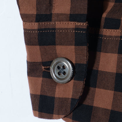 LARGE GINGHAM CHECK COTTON SHIRT