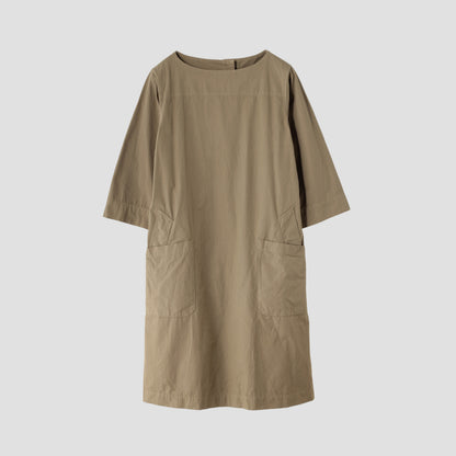 GARMENT DYE VINTAGE POPLIN DRESS