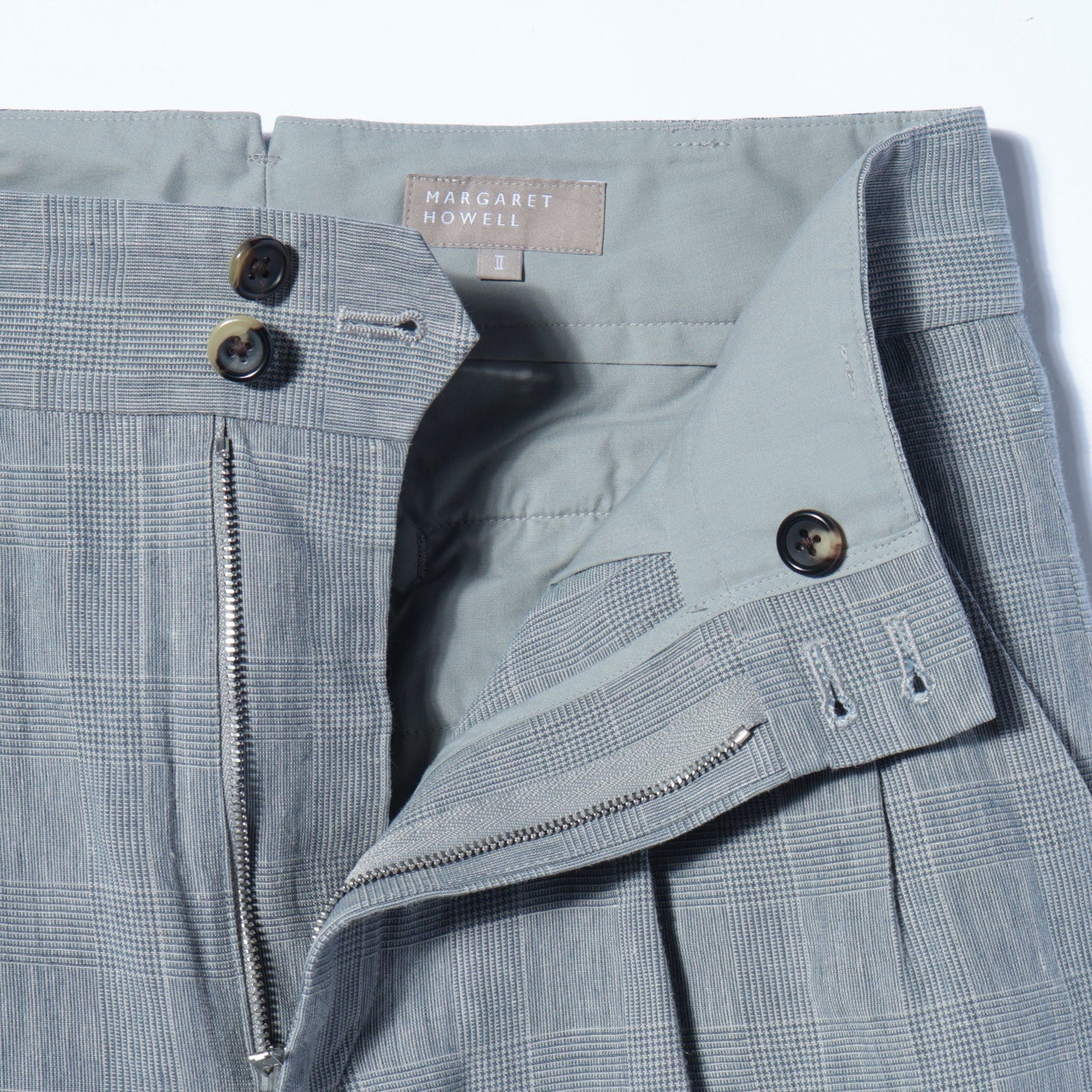 PRINCE OF WALES LINEN TROUSERS