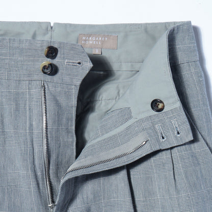 PRINCE OF WALES LINEN TROUSERS