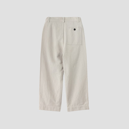 NATURAL COTTON LINEN DRILL(MHL SHOP限定) TROUSERS