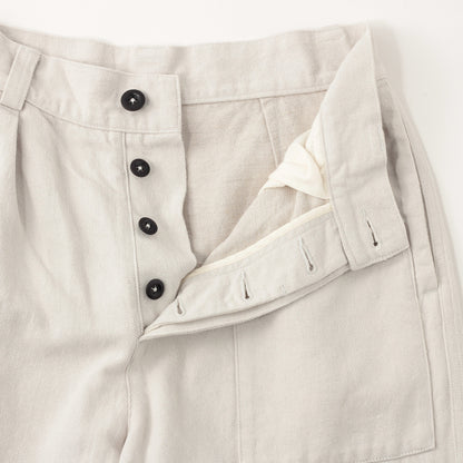 NATURAL COTTON LINEN DRILL(MHL SHOP限定) TROUSERS