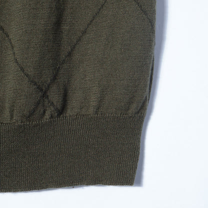 WOOL LINEN ARGYLE KNIT