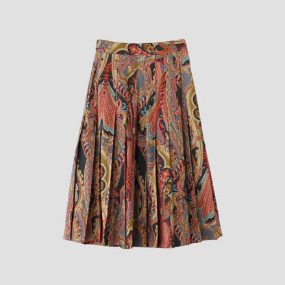 PAISLEY COTTON SHIRTING SKIRT