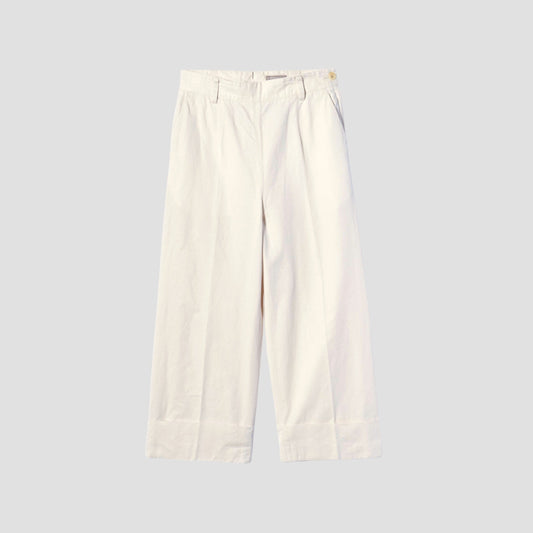 LIGHT COTTON LINEN TWILL TROUSERS