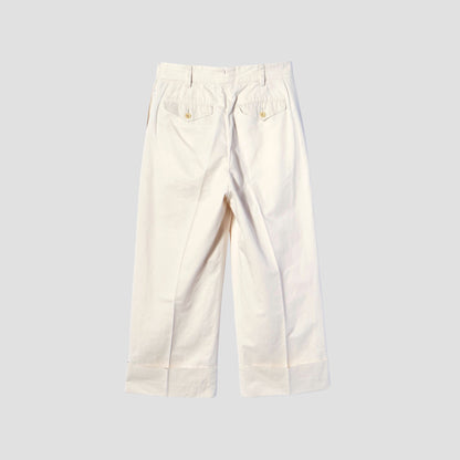 LIGHT COTTON LINEN TWILL TROUSERS