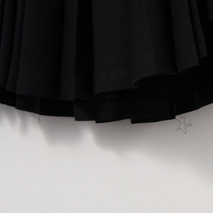 FINE WOOL TWILL SKIRT